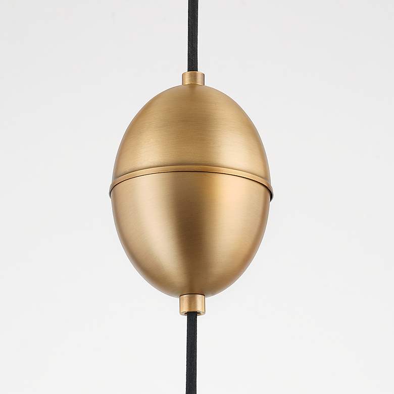 Image 5 Troy Lighting Fontana 18" Wide Patina Brass Modern Cone Pendant more views