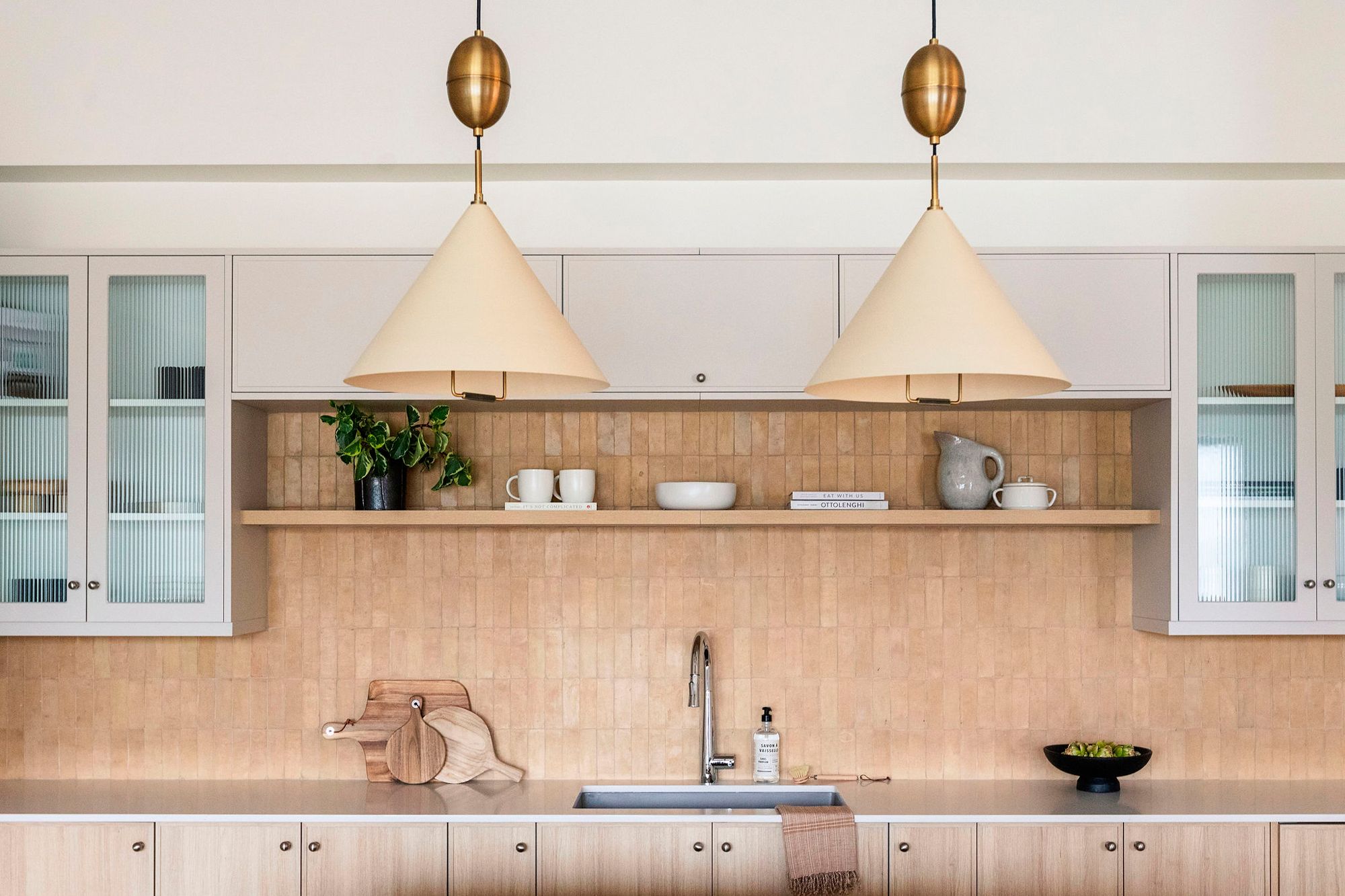 Image 6 Troy Lighting Fontana 18" Wide Patina Brass Modern Cone Pendant more views