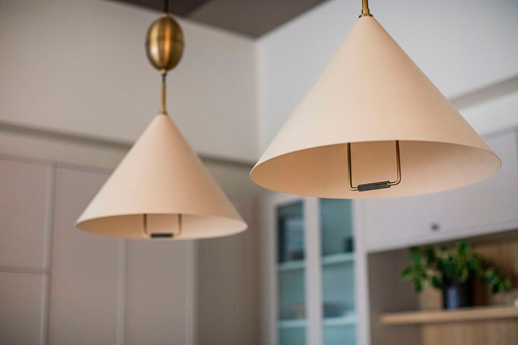 Troy Lighting Fontana 18" Wide Patina Brass Modern Cone Pendant