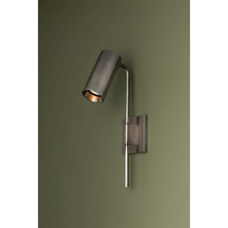 Image 4 Troy Lighting Gage 4.25 In 1 Lt Wall Sconce Vintage Pewter more views