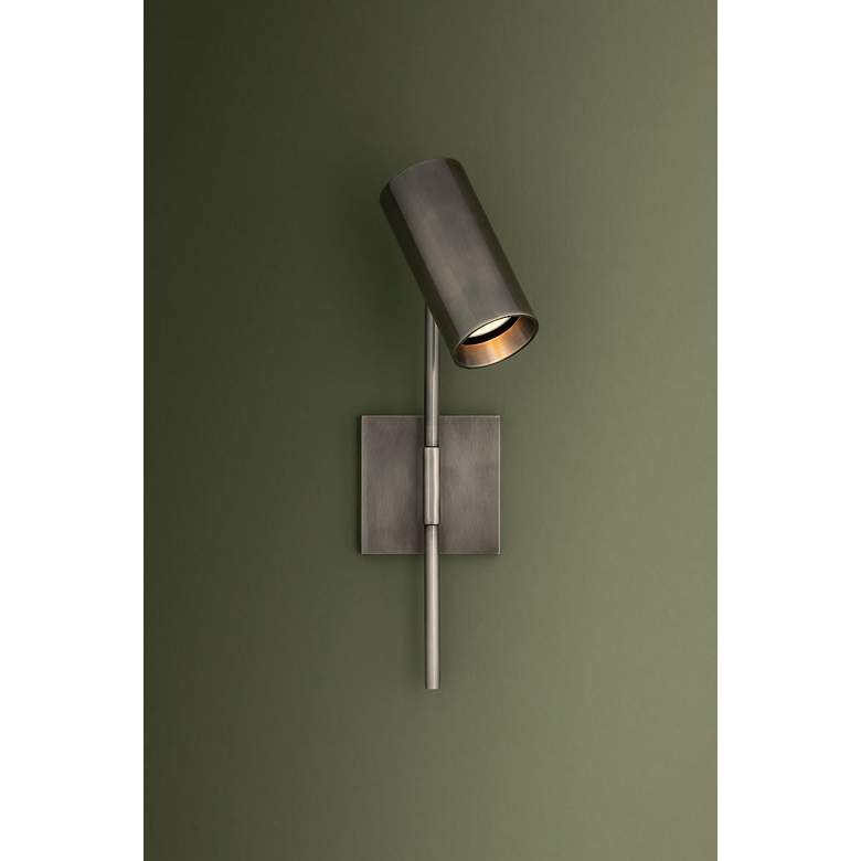 Image 5 Troy Lighting Gage 4.25 In 1 Lt Wall Sconce Vintage Pewter more views