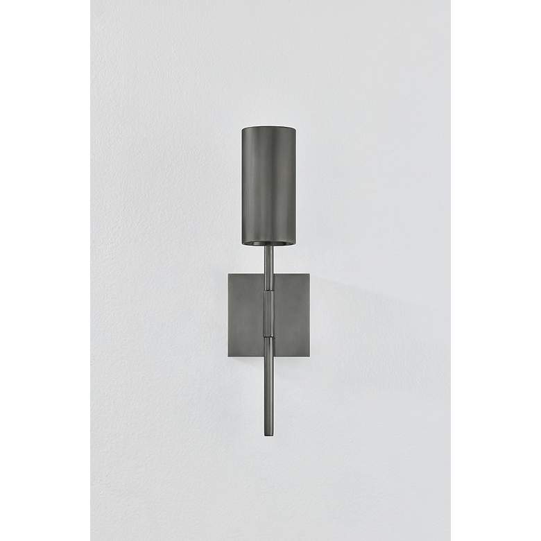 Image 7 Troy Lighting Gage 4.25 In 1 Lt Wall Sconce Vintage Pewter more views