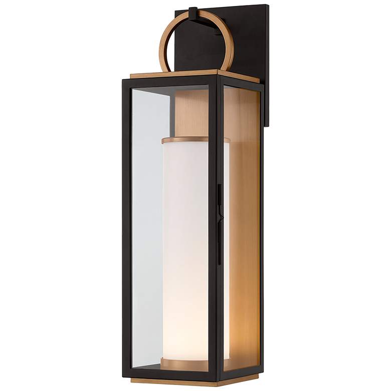 Troy Lighting Gareth Exterior Wall Sconce 6.25" in Patina Brass and ...