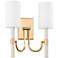 Troy Lighting Gustine 14.25' Wall Sconce Vintage Gold Leaf