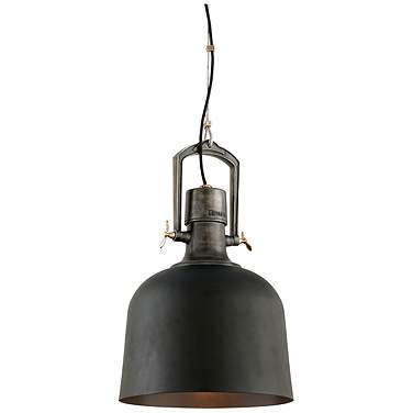 Troy Lighting Hangar 31 1 Light Pendant in Soft Black