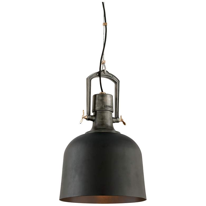 Image 1 Troy Lighting Hangar 31 1 Light Pendant in Soft Black