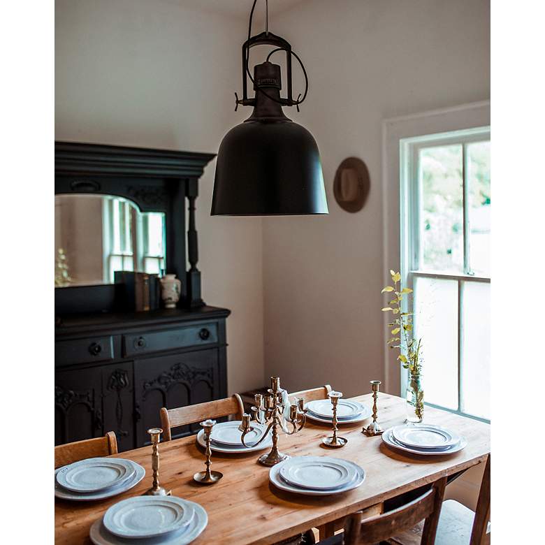 Image 3 Troy Lighting Hangar 31 1 Light Pendant in Soft Black more views