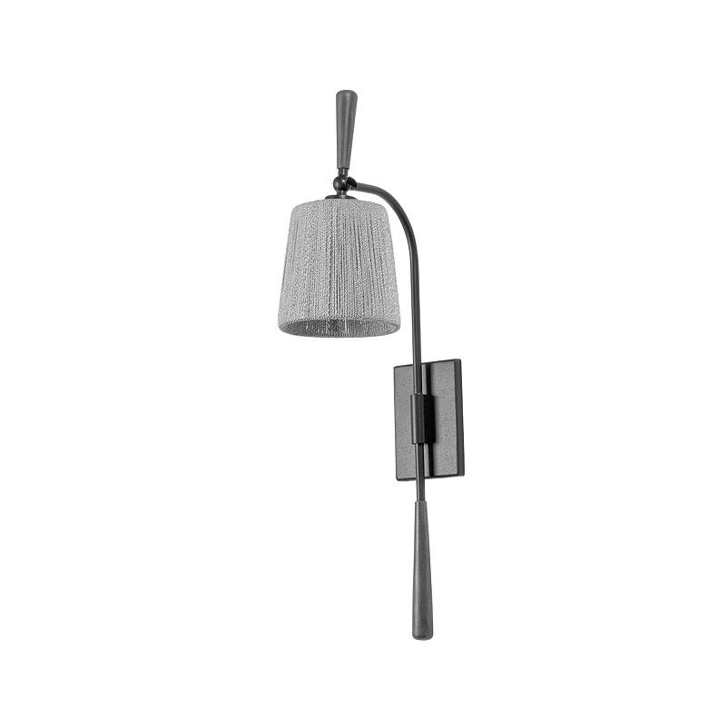 Image 2 Troy Lighting Harlyn 6.5 In 1 Lt Wall Sconce Textured Black
