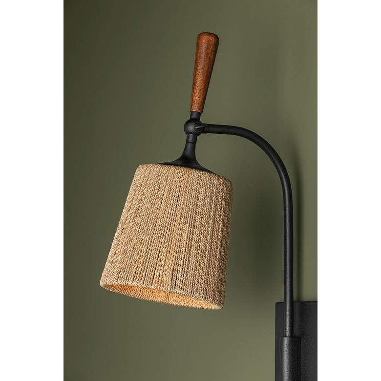 Image 6 Troy Lighting Harlyn 6.5 In 1 Lt Wall Sconce Textured Black more views
