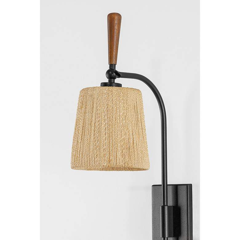 Image 7 Troy Lighting Harlyn 6.5 In 1 Lt Wall Sconce Textured Black more views