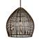 Troy Lighting Holden 35" Wide Bronze Woven Dome Pendant Light
