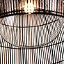 3_Troy Lighting Holden 35" Wide Bronze Woven Dome Pendant Light more views