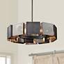 1_Troy Lighting Impression 27 1/2" Graphite and Nickel 10-Light Pendant
