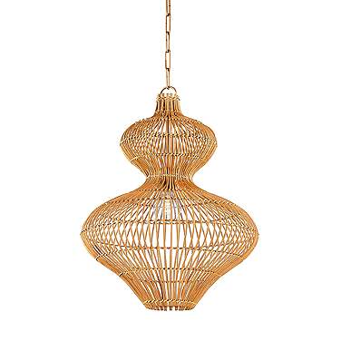 Troy Lighting Irvine Pendant 20" in Patina Brass