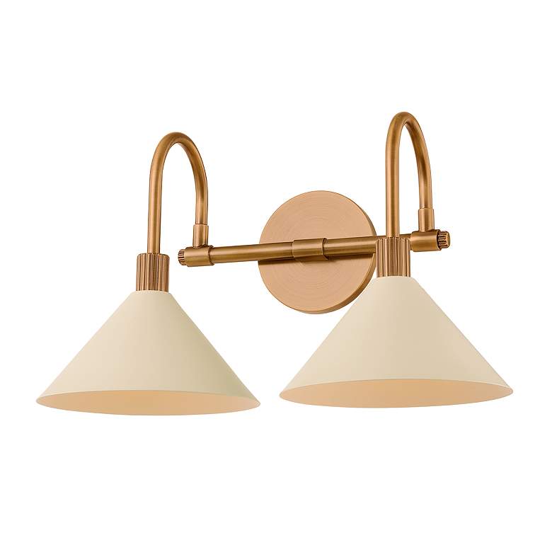 Image 2 Troy Lighting Jovani Bath and Vanity 16.75" in Patina Brass And Soft S more views