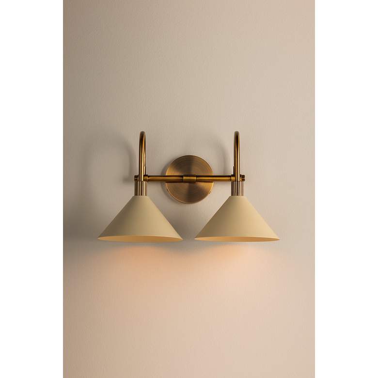 Image 3 Troy Lighting Jovani Bath and Vanity 16.75" in Patina Brass And Soft S more views