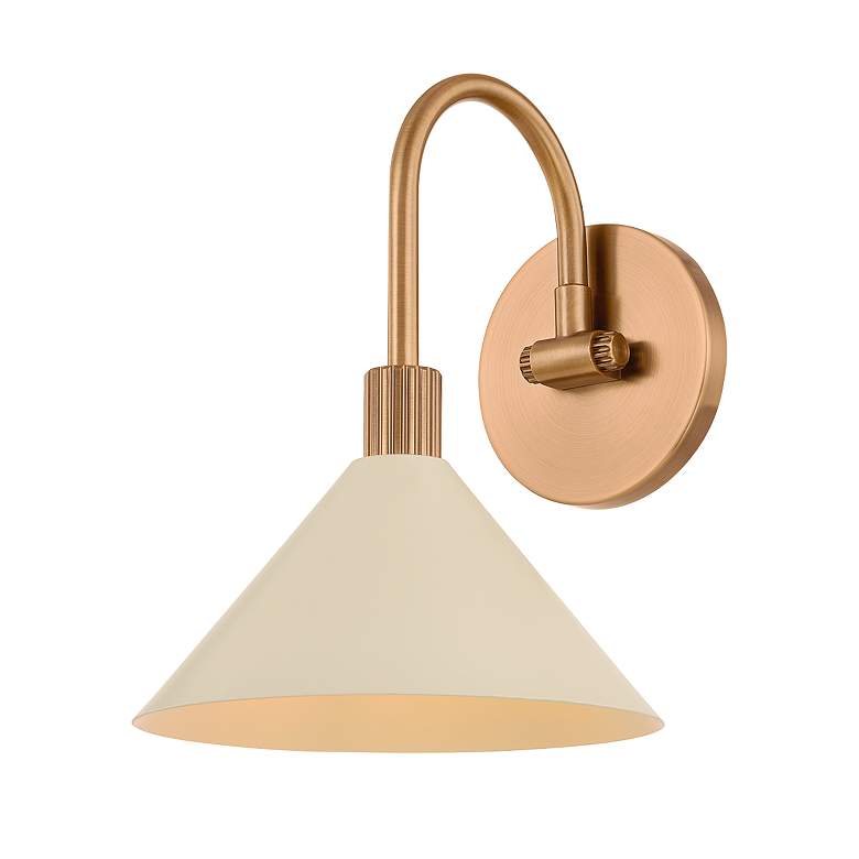 Image 1 Troy Lighting Jovani Bath and Vanity 7.75" in Patina Brass And Soft Sa