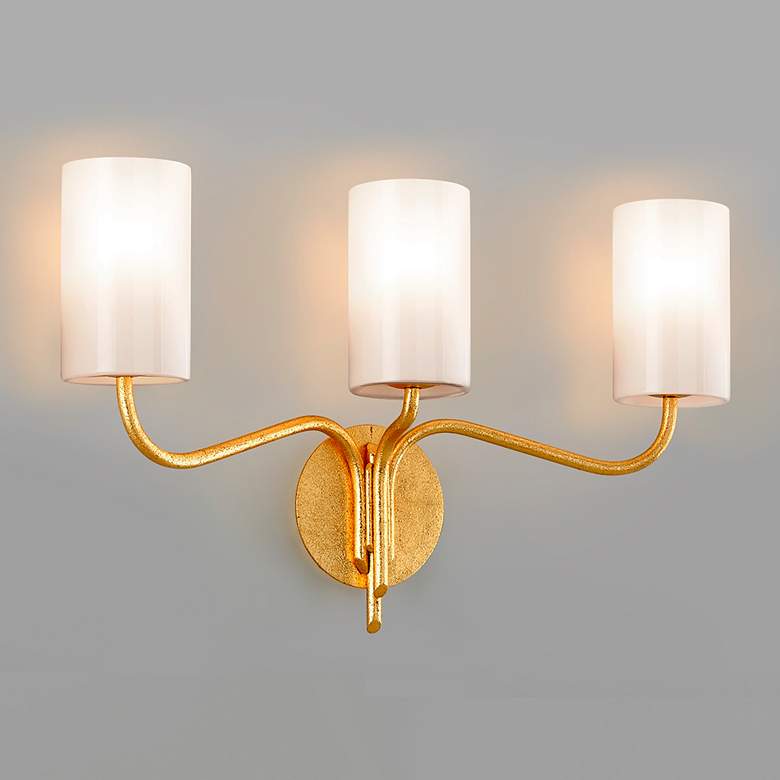 Image 1 Troy Lighting Juniper 15 in. Gold Leaf Bath and Vanity