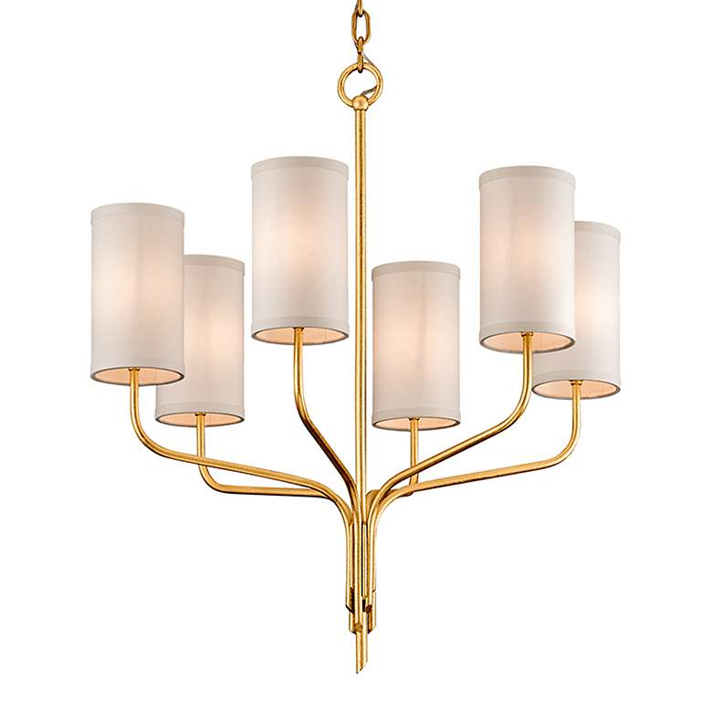 Image 1 Troy Lighting Juniper 28.5 in. Gold Leaf Chandelier