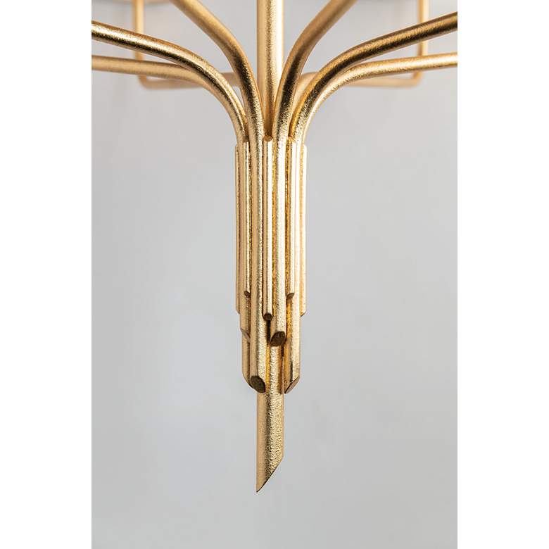 Image 3 Troy Lighting Juniper 28.5 in. Gold Leaf Chandelier more views