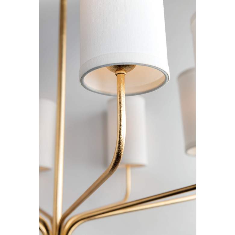 Image 5 Troy Lighting Juniper 28.5 in. Gold Leaf Chandelier more views
