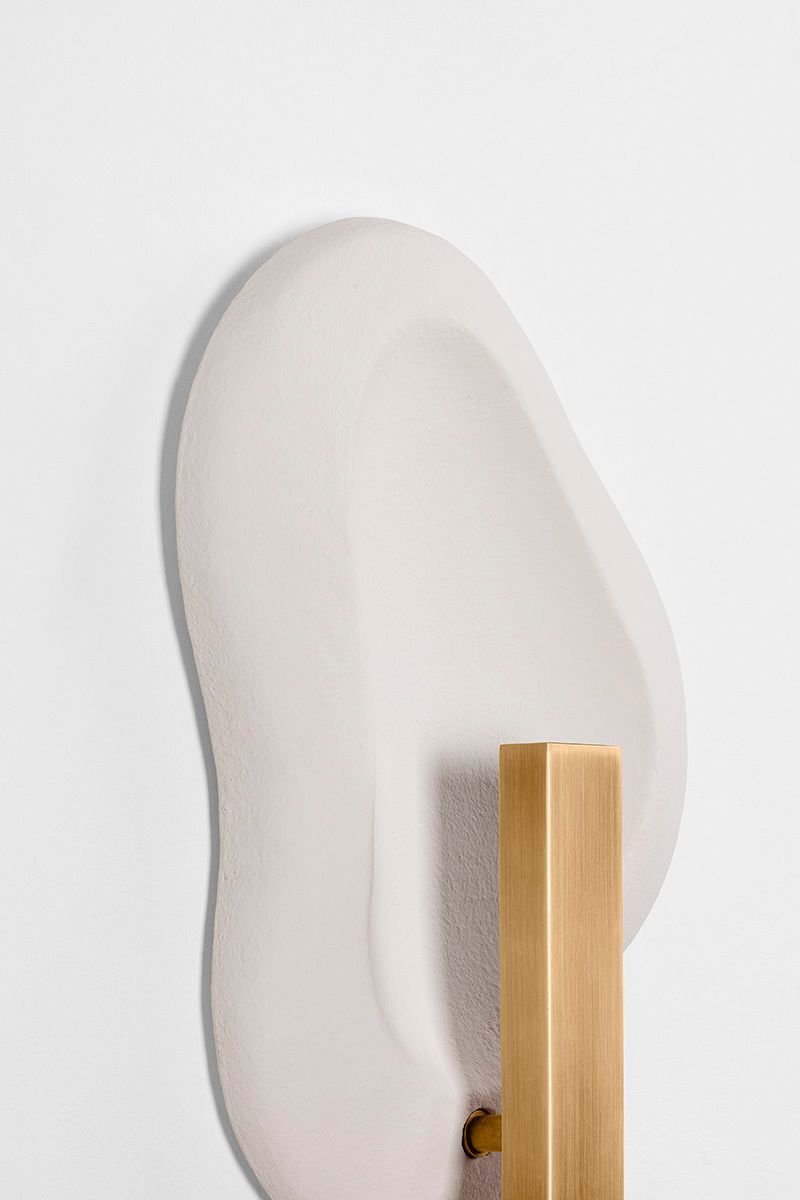 Image 7 Troy Lighting Jura Wall Sconce 10" in Patina Brass and Ceramic Rustic  more views