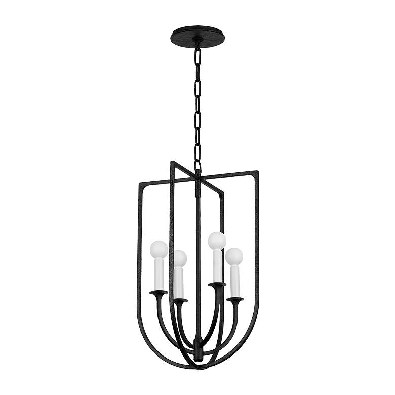 Image 1 Troy Lighting Kael 14 In 4 Lt Lantern Black Iron