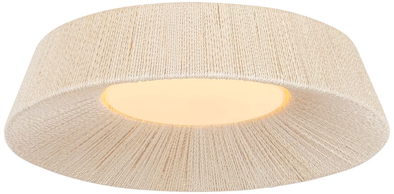 Troy Lighting Kenton Flush Mount Aged Brass/Ceramic Harbour Grey Cackle