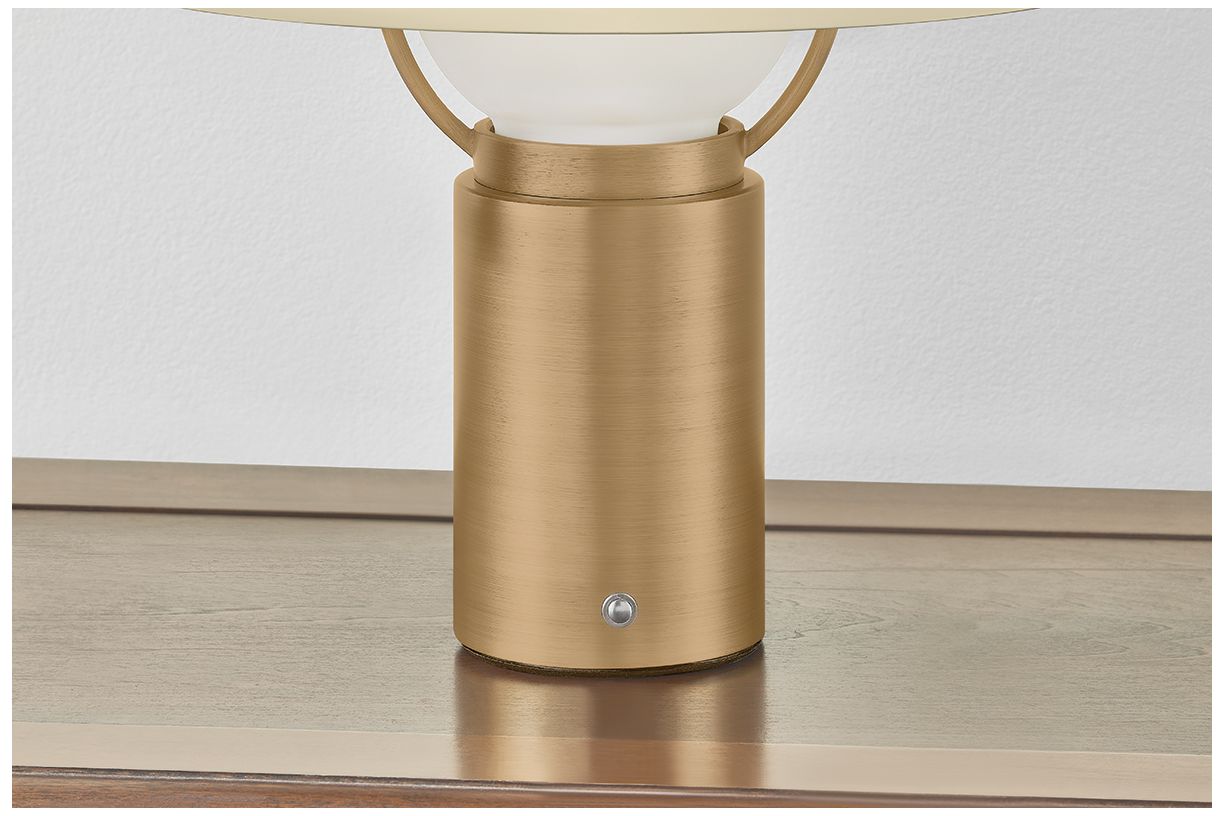 Image 3 Troy Lighting Kindle Rechargeable Table Lamp Patina Brass more views