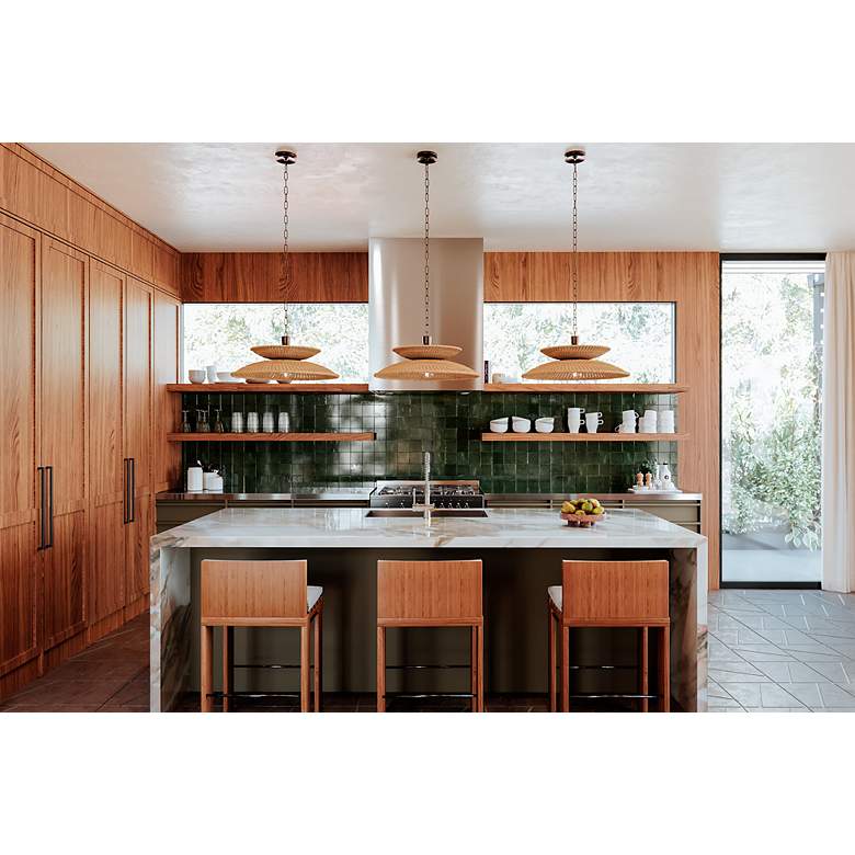 Image 2 Troy Lighting Landry 30 In 1 Lt Pendant Bronze Leaf more views