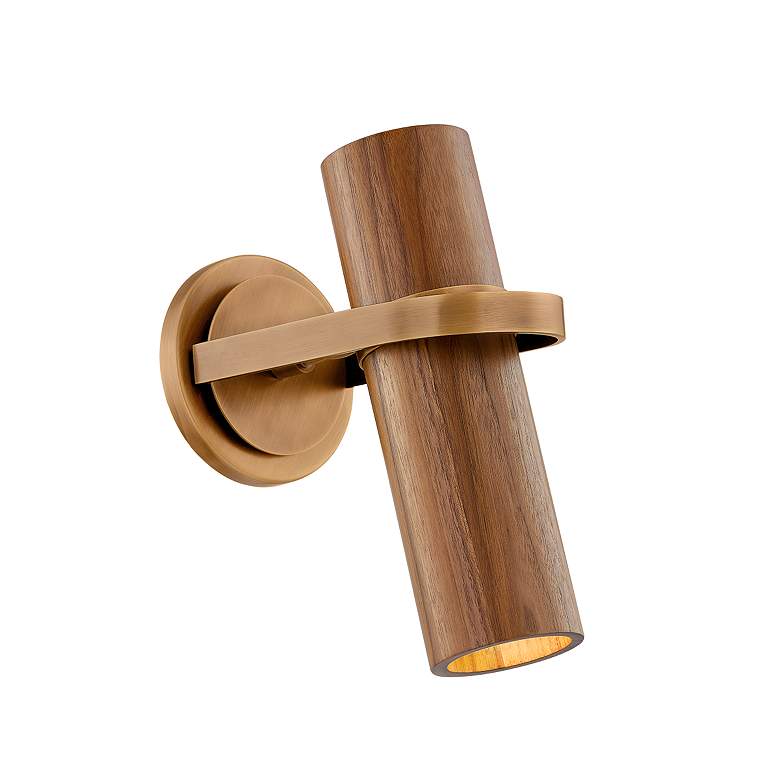 Image 1 Troy Lighting Lennox Wall Sconce 5" in Patina Brass