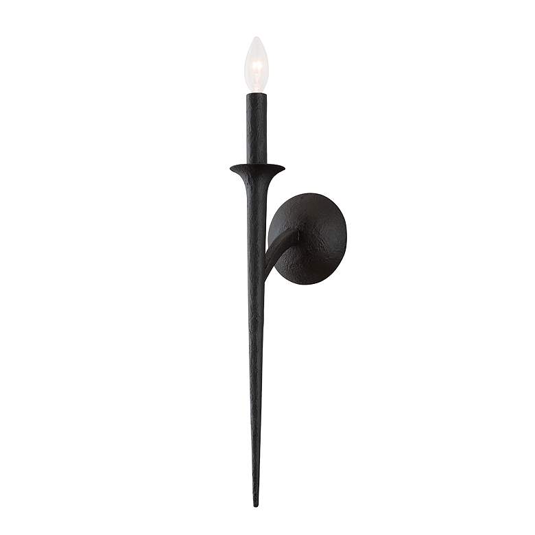 Image 2 Troy Lighting Luca 20 1/4" High Black Candelabra Wall Sconce more views