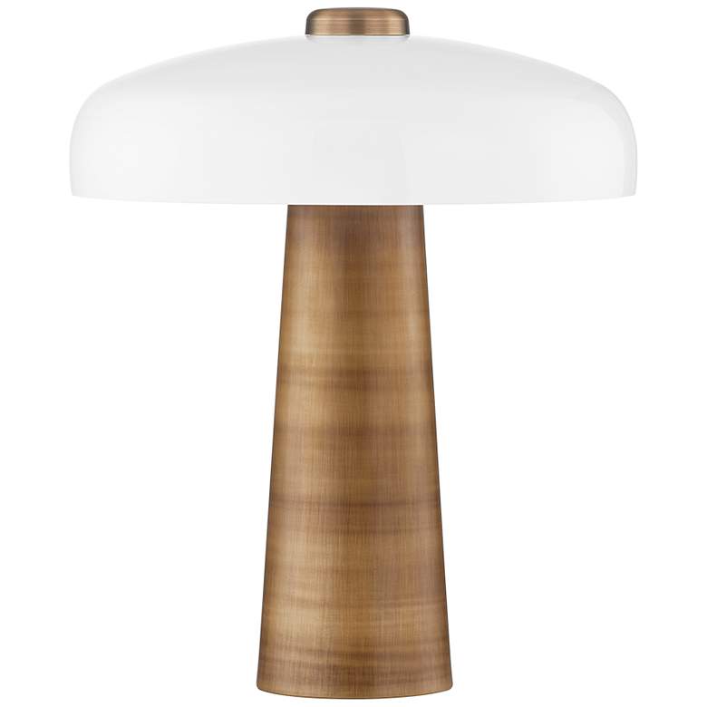 Image 1 Troy Lighting Lush 32" High Brass and Opal Glass Modern Table Lamp
