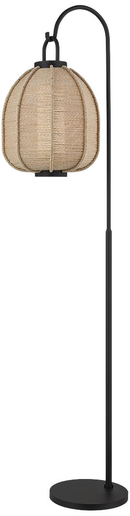 Image 2 Troy Lighting Maltby Floor Lamp Stand Patina Brass/Ceramic Raked Sand more views