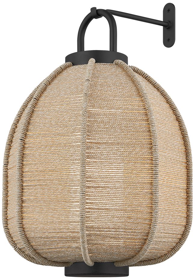 Image 2 Troy Lighting Maltby Wall Sconce Hook Texture Black more views