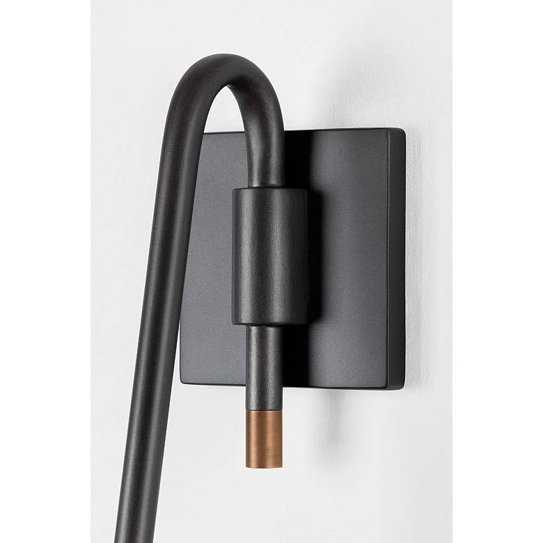 Image 3 Troy Lighting Mateo Wall Sconce 12" in Patina Brass And Graphite more views