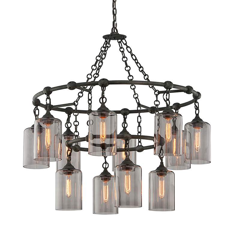 Image 2 Troy Lighting Murphy 28 in. Forged Iron Pendant