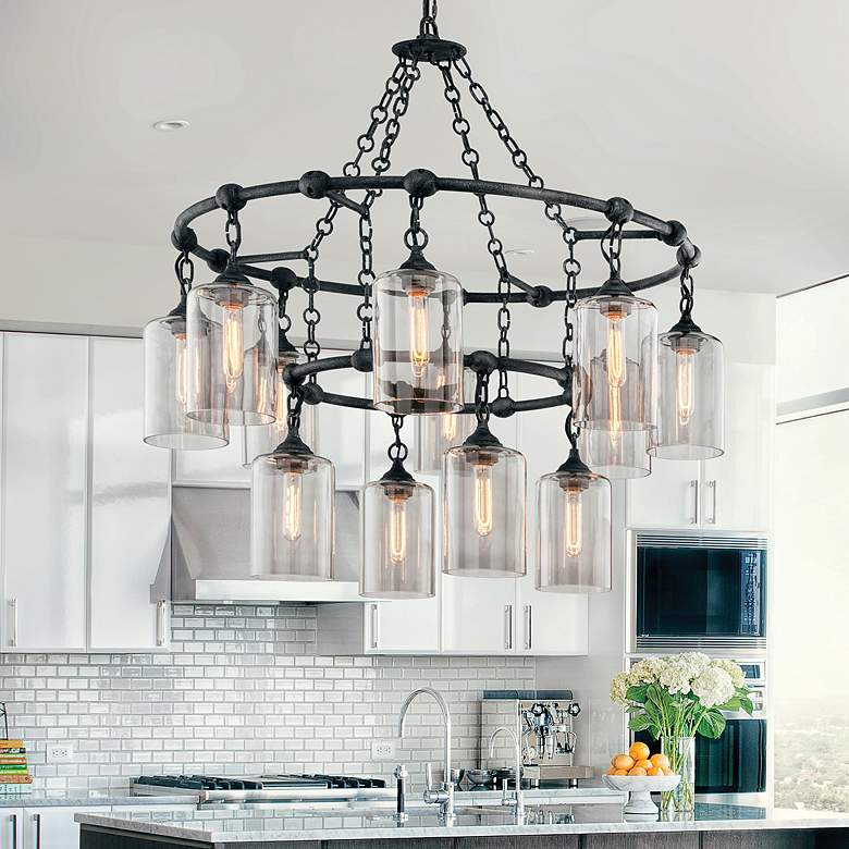 Image 1 Troy Lighting Murphy 28 in. Forged Iron Pendant