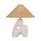 Troy Lighting Nairn Table Lamp 22" in Patina Brass and Ceramic Rustic