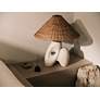 6_Troy Lighting Nairn Table Lamp 22" in Patina Brass and Ceramic Rustic  more views