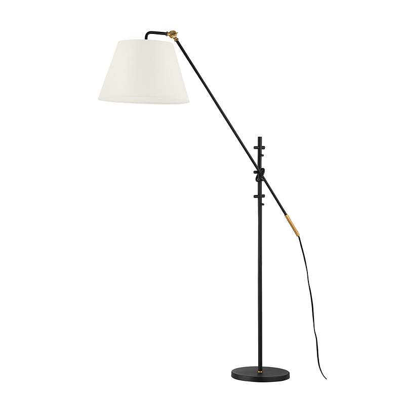 Image 1 Troy Lighting Navin 64 3/4" High Steel Boom Arm Modern Floor Lamp