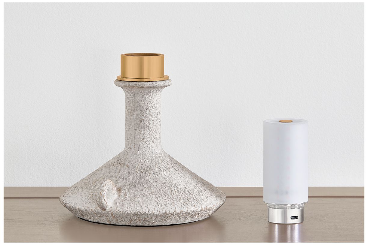 Image 6 Troy Lighting Passage Rechargeable Table Lamp Patina Brass more views