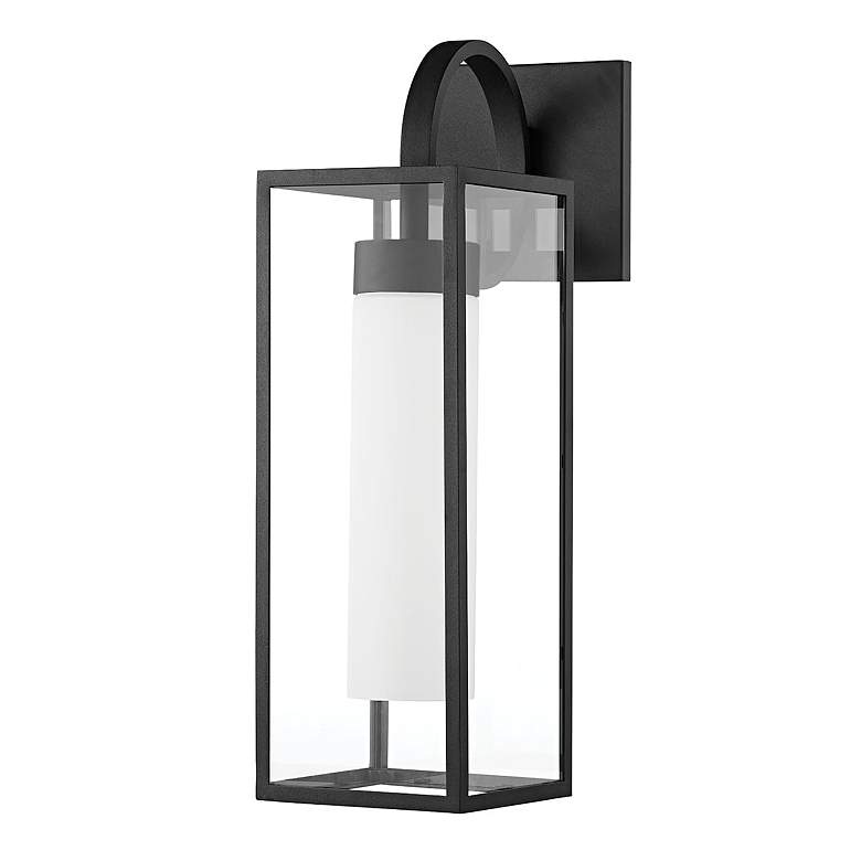 Image 1 Troy Lighting Pax 23 inch High Textured Black Outdoor Wall Light