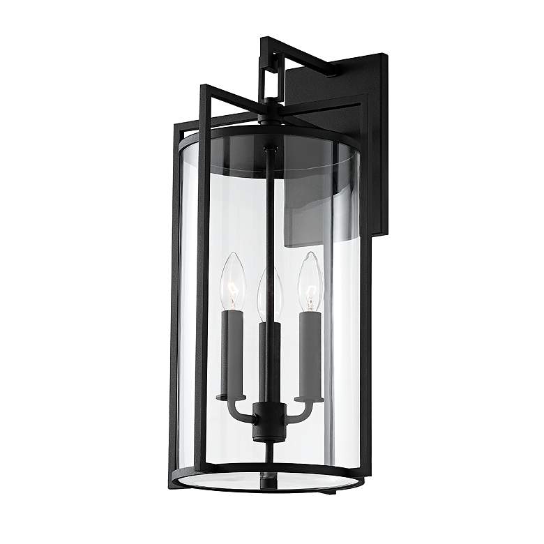 Image 2 Troy Lighting Percy 21 1/2" High Textured Black Outdoor Wall Light more views
