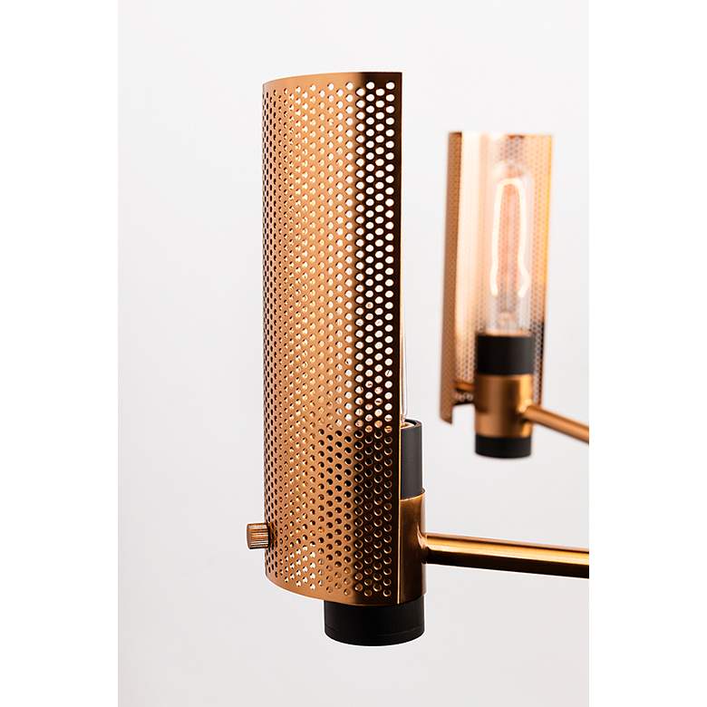 Image 4 Troy Lighting Pilsen 40" 8-Light Bronze and Brass Modern Chandelier more views
