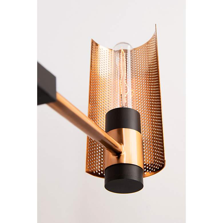 Image 5 Troy Lighting Pilsen 40" 8-Light Bronze and Brass Modern Chandelier more views