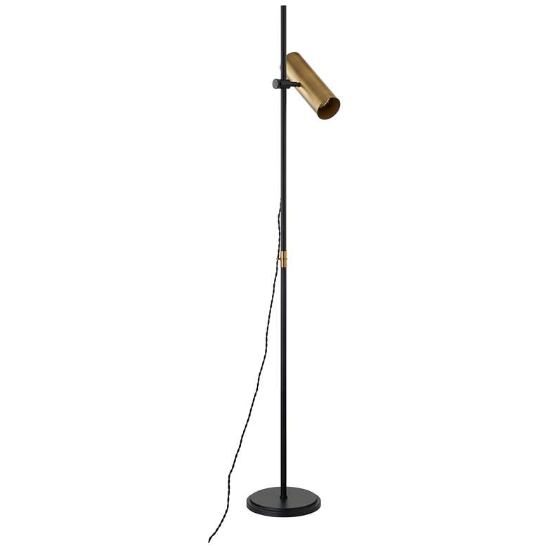 Image 1 Troy Lighting Quinn 65 inch High Modern Brass Adjustable Floor Lamp