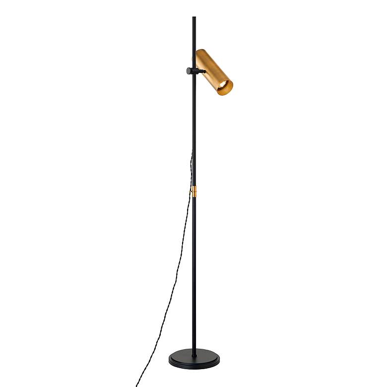 Image 2 Troy Lighting Quinn 65" High Modern Brass Adjustable Floor Lamp more views