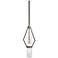 Troy Lighting Raef 1 Light Pendant in Textured Bronze Brushed Brass