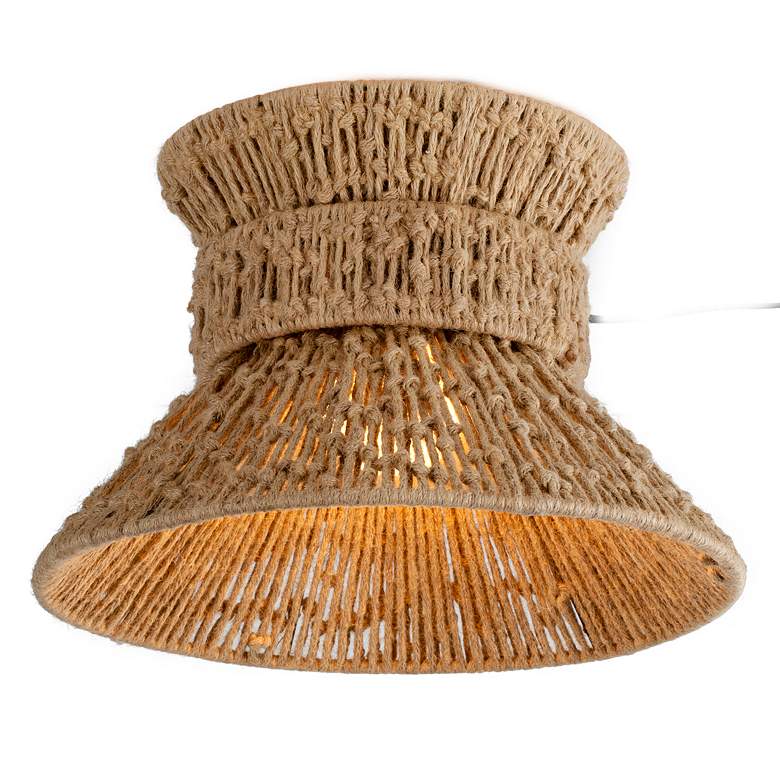 Image 3 Troy Lighting Raphael Flush Mount 15" in Patina Brass more views